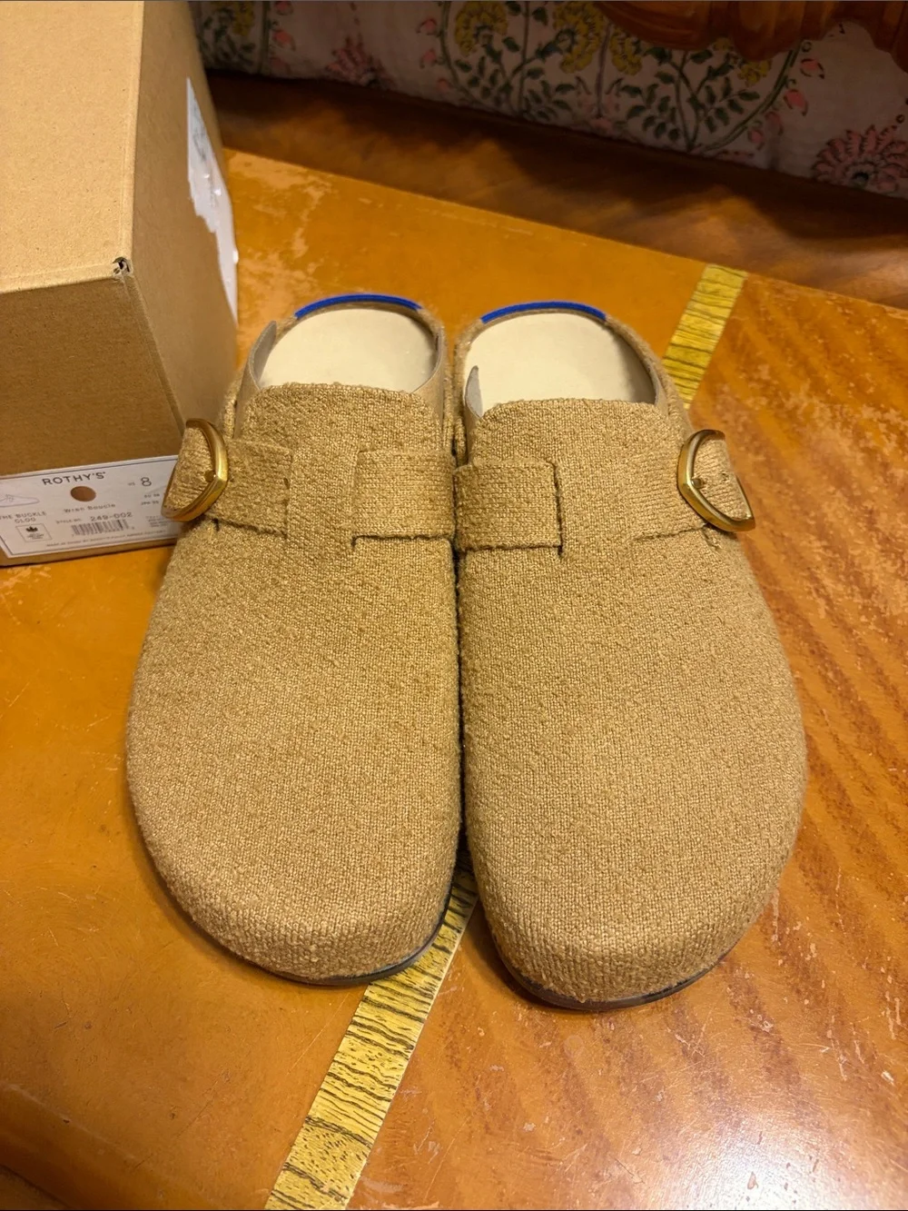Rothy’s The Buckle Clog in Wren Boucle Size 8. New in Box - Picture 1 of 4